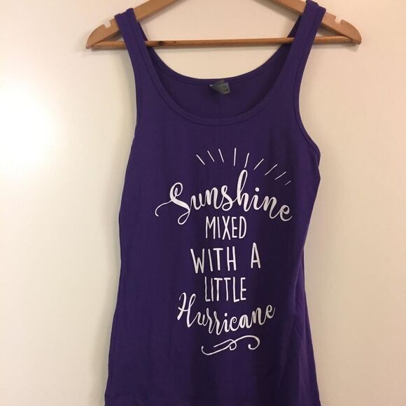 Sunshine Mixed with a Little Hurricane Women's Tank Top size Large - Picture 1 of 1